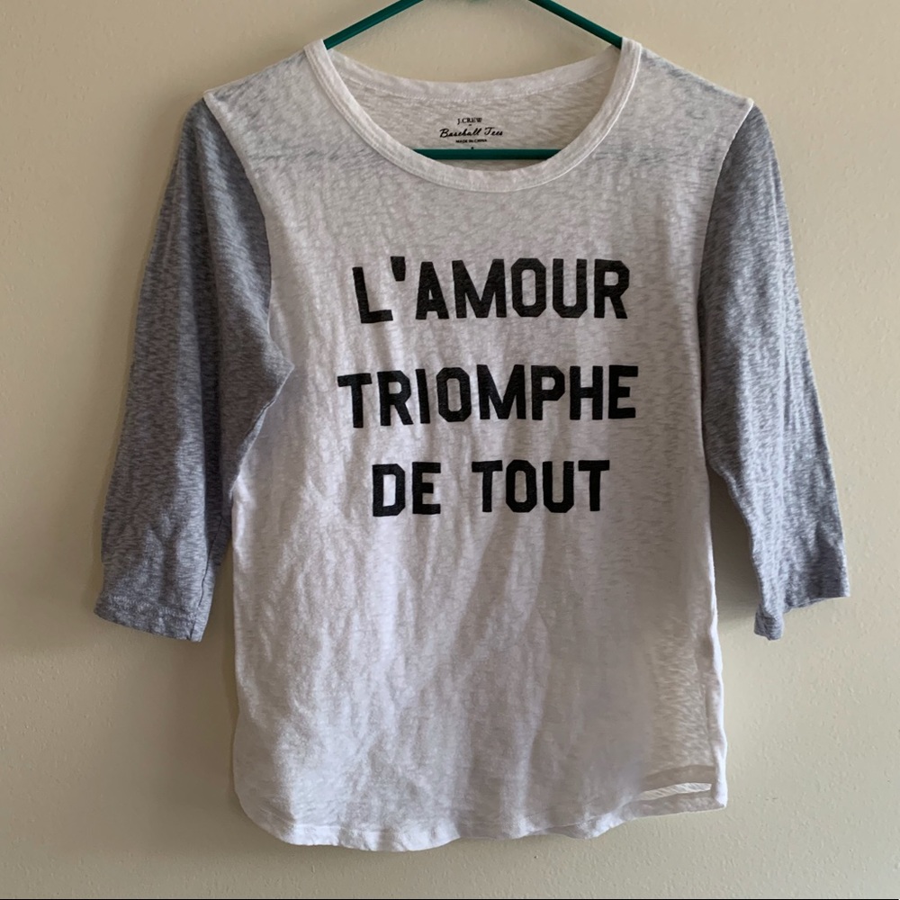 Jcrew graphic baseball tee